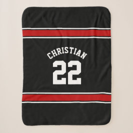 Personalisiert Football Jersey Novelty Sport Red Sherpadecke