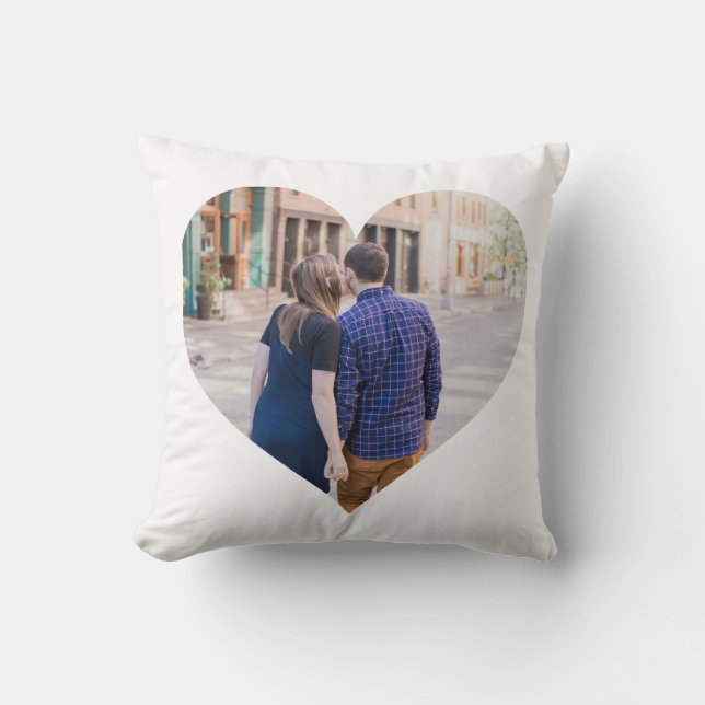 Personalisiert | Foto Heart Kissen (Vorderseite)