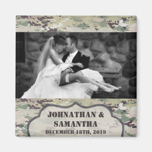 Personalisiert Foto Magnet Army OCP Camouflage Uni