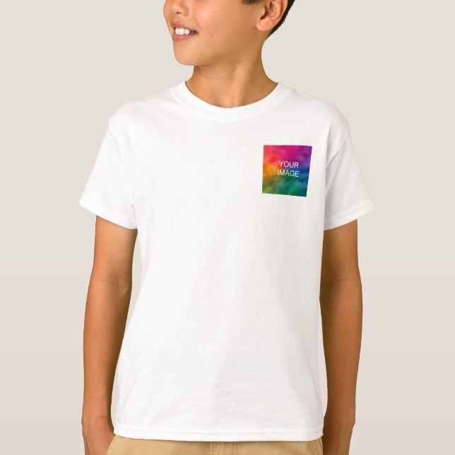 Personalisiert Foto Text Doppelseitige Kinderspiel T-Shirt (Vorderseite)