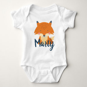 Personalisiert Fox Babyanzug Baby Strampler