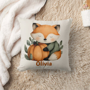 Personalisiert Fox Pumpkin Halloween Design Kissen