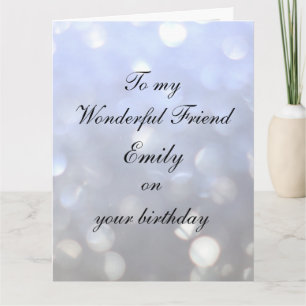 Personalisiert Friend Geburtstag Karte