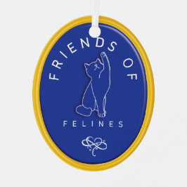 Personalisiert Friends of Felines Ornament Aus Metall