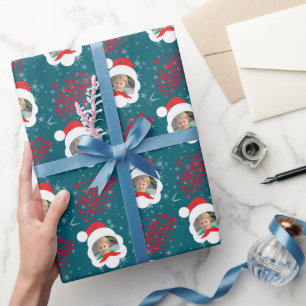 Personalisiert Frohe Weihnachten Foto Geschenkpapier
