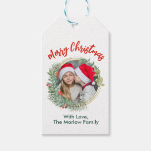 Personalisiert Frohe Weihnachten Fügen Sie Ihrem F Geschenkanhänger