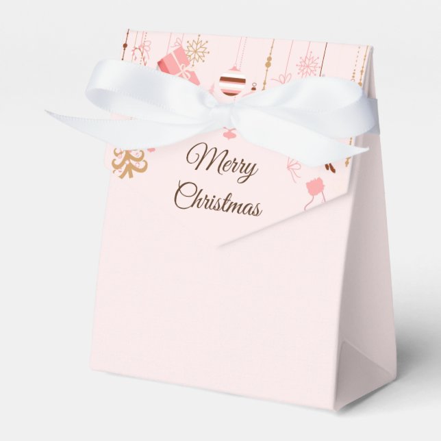Personalisiert frohe Weihnachten Geschenkschachtel (Vorderseite)