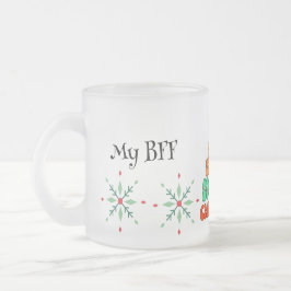 Personalisiert frohe Weihnachten Mattglastasse