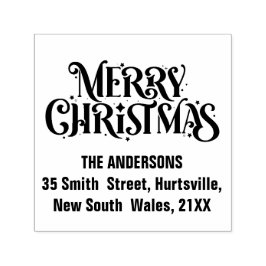 Personalisiert frohe Weihnachten Permastempel