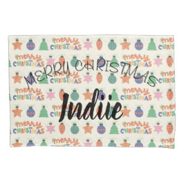 Personalisiert Frohe Weihnachts-Pillowcase Kissenbezug