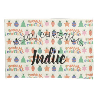 Personalisiert Frohe Weihnachts-Pillowcase Kissenbezug