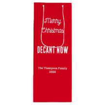 Personalisiert frohe Weihnachtsdekant jetzt rot