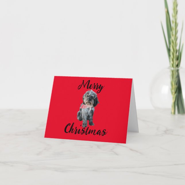 Personalisiert Frohe Weihnachtskarte Karte (Vorderseite)