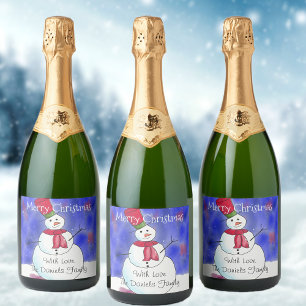 Personalisiert Frohe Weihnachtsschneemann