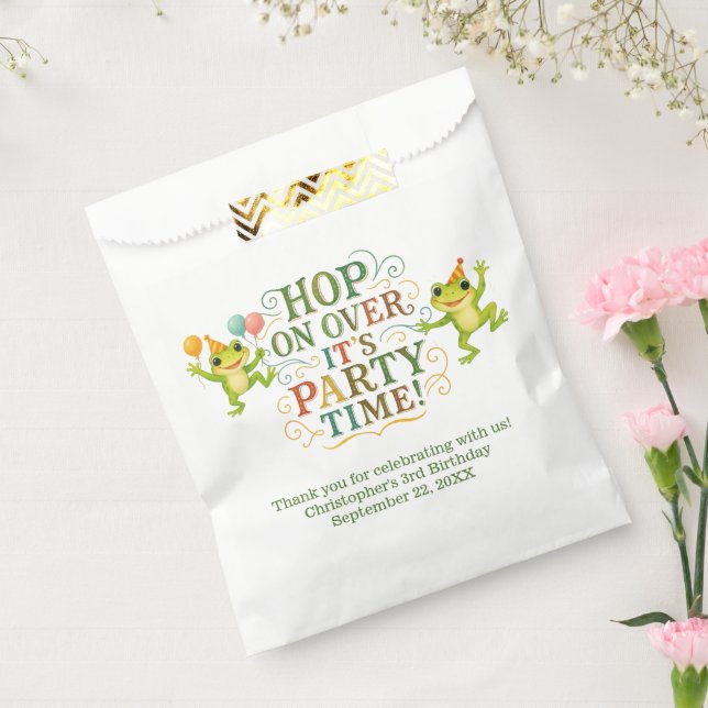 Personalisiert Froschkind Kinder Junge Mädchen Geb Geschenktütchen (Versiegelt)
