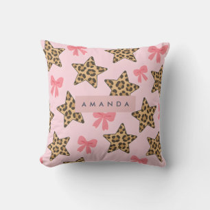 Personalisiert Fun Tiger Print Star Muster Kissen