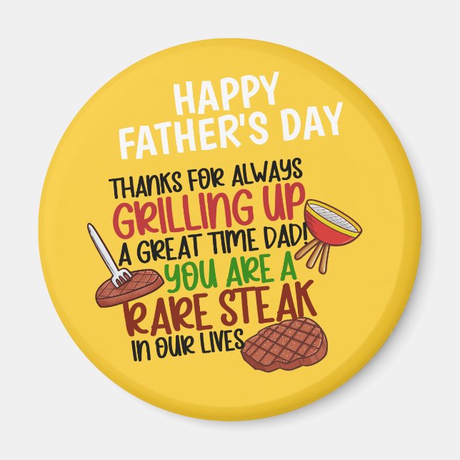 Personalisiert Funny Grill Koch Daddy Magnet (Vorne)