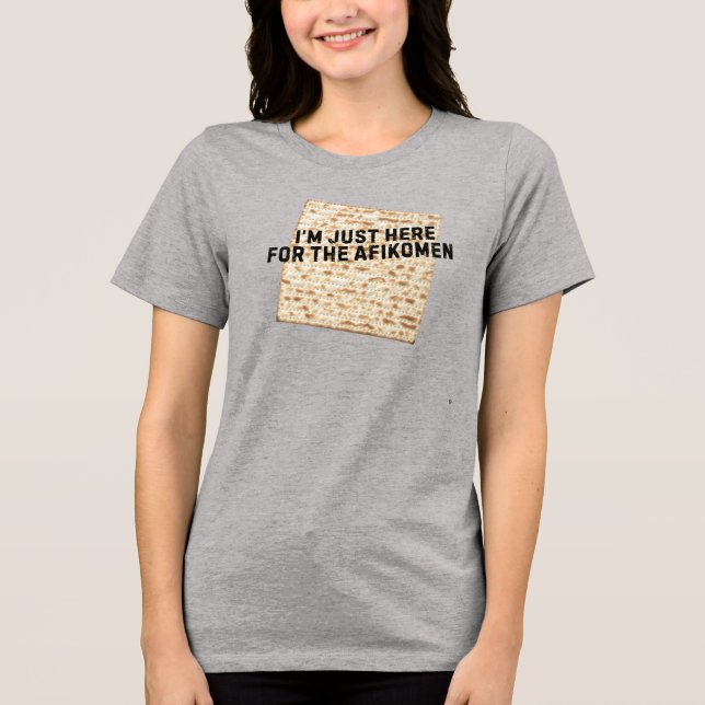 Personalisiert Funny Matzoh Passover Tri-Blend Shirt (Vorderseite)
