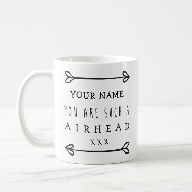 Personalisiert Funny Mug - Airhead Kaffeetasse (Links)