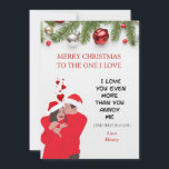 PERSONALISIERT FUNNY ROMANTIC HUSBAND/EHEFRAU CHRI FEIERTAGSKARTE<br><div class="desc">Diese personalisierte,  lustige und romantische Weihnachtskarte ist der perfekte Weg,  um Ihre Liebe auszudrücken und während der Ferienzeit mit Ihrem Ehegatten zu lachen. Es wird ein gepflegter Sake und eine Erinnerung Ihrer besonderen Bindung sein. Fügen Sie eine Abbildung oder ein Bild ein,  die Spaß und Romantik kombiniert.</div>