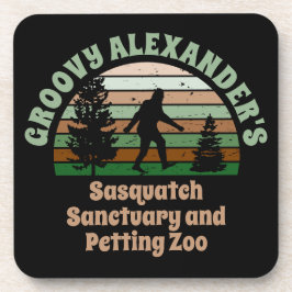 Personalisiert Funny Sasquatch Sanctuary Getränkeuntersetzer