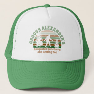 Personalisiert Funny Sasquatch Sanctuary Truckerkappe