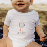 Personalisiert Funny Seagull Baby Strampler<br><div class="desc">Niedlicher und lustiger seagulärer personalisierter Babybodyanzug.</div>