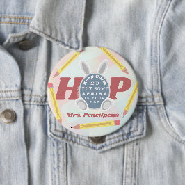 Personalisiert Funny Spring Behielt Calm Teacher M Button
