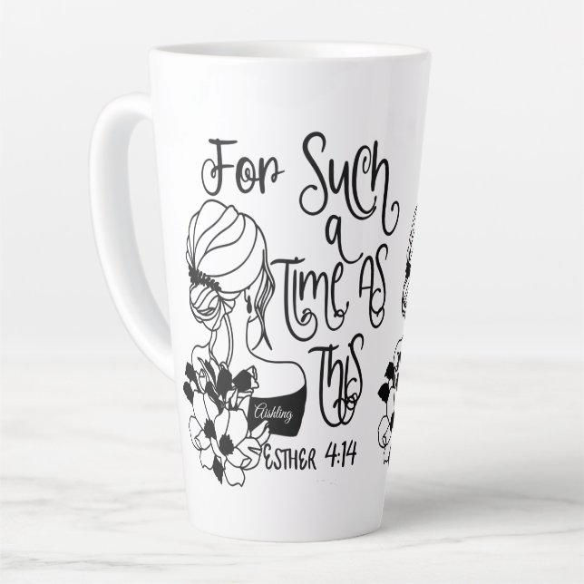 Personalisiert für eine solche Zeit Christlich Milchtasse (Linke Ecke)