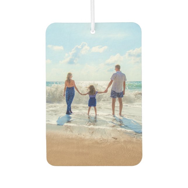 Personalisiert für Ihr Foto Air Freshener Autolufterfrischer (Vorderseite)