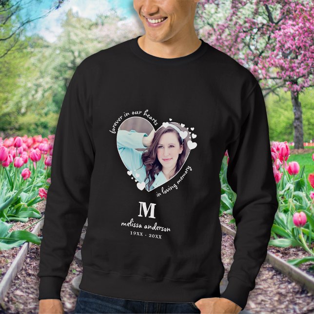 Personalisiert für immer in unserem Herz-Foto-Gede Sweatshirt (Von Creator hochgeladen)