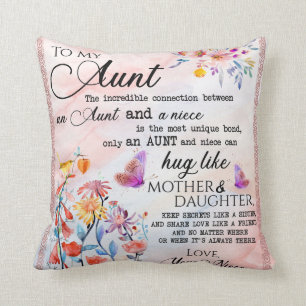 Personalisiert für meine Tante aus Niece Kissen