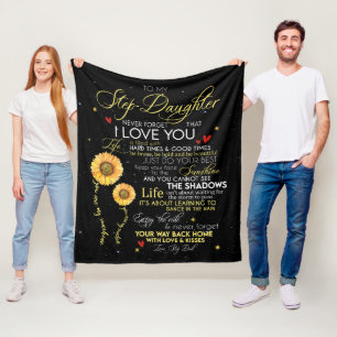 Personalisiert für meine Tochter von Vater Geschen Fleecedecke