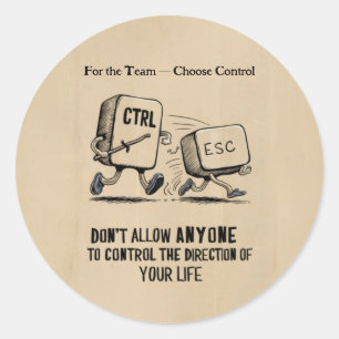 Personalisiert Für Team Choose Kontrolle Sticker