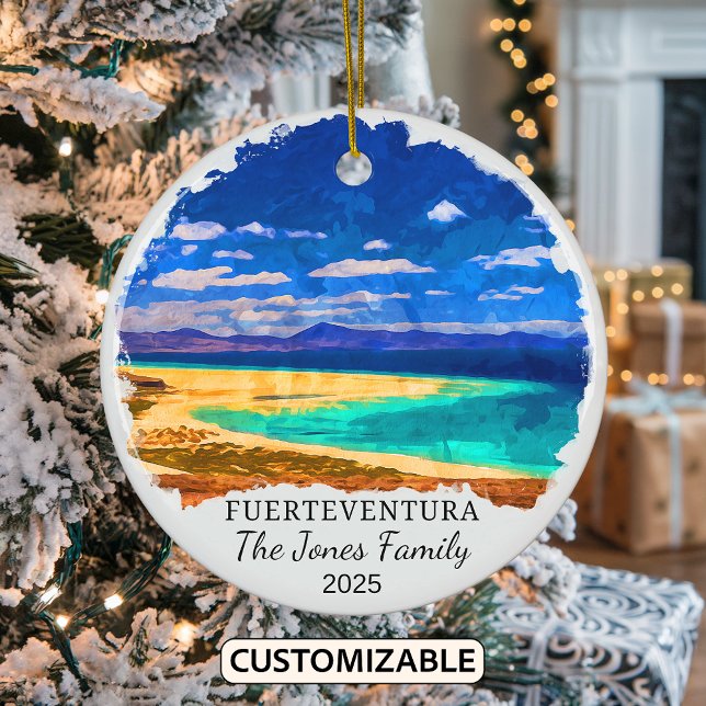 Personalisiert Fürteventura Ornament, Spanien Keramik Ornament (Von Creator hochgeladen)