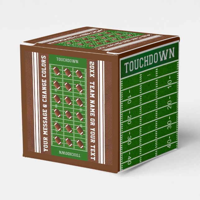 Personalisiert, Fußball-Gefälligkeitsboxen, Fußbal Geschenkschachtel (Vorderseite)