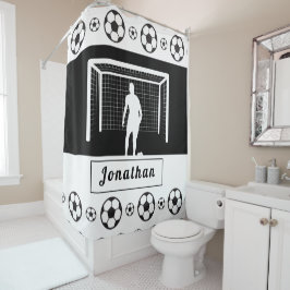 Personalisiert Fußball Goalie Goalkeeper Football  Duschvorhang