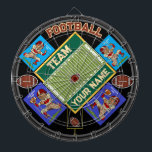 Personalisiert Fußball IHRE FOTOS Dartscheibe<br><div class="desc">Ein phantastisches Baseball inspirierte Dartboard. Enthält ein benutzerdefiniertes Baseball-Logo mit vier austauschbaren IHREN FOTO-Sektionen. Ideal,  um Teamleague Fotos hinzuzufügen und sportliche Erinnerungen auf einzigartige Weise zu bewahren. Vollständig anpassbar! Viel Spaß!</div>