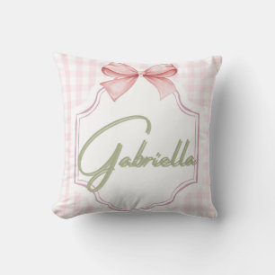 Personalisiert Gabriella Baby Girl Kinderzimmer Bo Kissen