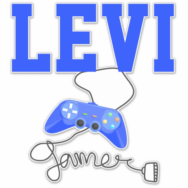 Personalisiert Gamer Aufkleber (Vorderseite)
