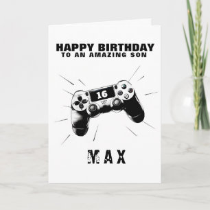 Personalisiert Gamer Birthday Card Dankeskarte