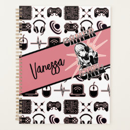Personalisiert Gamer Girl | Gaming Planer
