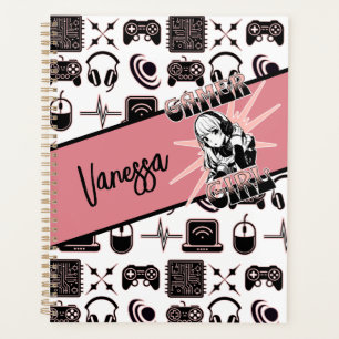 Personalisiert Gamer Girl   Gaming Planer