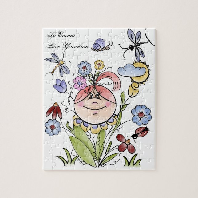 Personalisiert Garden Fairy Folk Art: (Vertikal)
