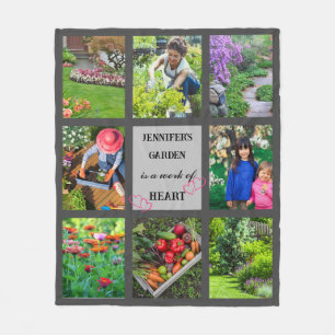 Personalisiert Garden Foto Text Garden Lover Fleecedecke