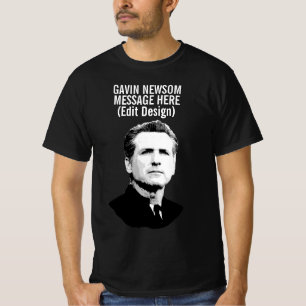 Personalisiert Gavin Newsom T-Shirt