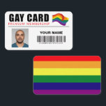 Personalisiert Gay Card Funny Gift Joke Gay Identi Visitenkarte<br><div class="desc">Personalisiert Gay Card Premium-Mitgliedschaft Geschenk-Identität</div>