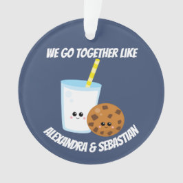Personalisiert gehen wir wie Milch und Kekse zusam Ornament