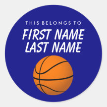 Personalisiert gehört dies zum Aufkleber - Basketb