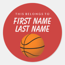 Personalisiert gehört dies zum Aufkleber - Basketb